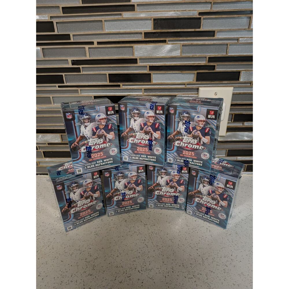 2025 Topps Chrome Football Blaster Box